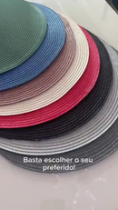 Kit 4 ou 6 Jogo Americano Tapete De Mesa Posta Redondo Design Elegante Impermeável 38cm