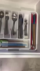 Organizador De Gavetas Ajustável para Cozinha, Utensílios, Talheres, Garfos, Colher, Facas