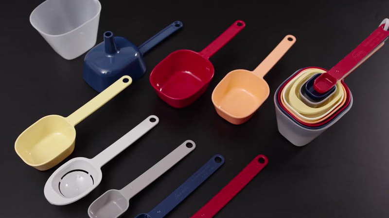 Kit Jogo Medidor Cozinha Colher Chá Café Sopa Funil 9 Pç