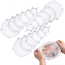 Kit 18 Tampas Silicone Panela Pote Universal Flexível Lavável Silicone