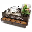 Bandeja Porta Cápsulas Dolce Gusto Amadeirada Cantinho Do Café
