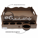 Bandeja Porta Cápsulas Dolce Gusto Amadeirada Cantinho Do Café
