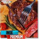 Kit 56/40/36 Talheres Linha Premium 14 Garfos 14 Facas 14 Colheres 14 Colheres de Sobremesa Cozinha