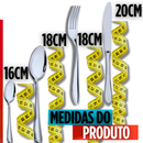 Kit 56/40/36 Talheres Linha Premium 14 Garfos 14 Facas 14 Colheres 14 Colheres de Sobremesa Cozinha