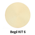 Kit 4 ou 6 Jogo Americano Tapete De Mesa Posta Redondo Design Elegante Impermeável 38cm