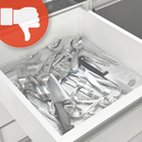 Porta Talheres Organizador De Gaveta De Cozinha Resistente Com 5 Divisórias Suporte Para Talher Durável Versátil Bonito