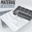 Porta Talheres Organizador De Gaveta De Cozinha Resistente Com 5 Divisórias Suporte Para Talher Durável Versátil Bonito