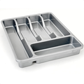 Porta Talheres Organizador De Gaveta De Cozinha Resistente Com 5 Divisórias Suporte Para Talher Durável Versátil Bonito