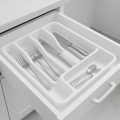Porta Talheres Organizador De Gaveta De Cozinha Resistente Com 5 Divisórias Suporte Para Talher Durável Versátil Bonito