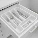 Porta Talheres Organizador De Gaveta De Cozinha Resistente Com 5 Divisórias Suporte Para Talher Durável Versátil Bonito