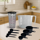 Kit 10, 9, 8 e 4 peças Medidor de cozinha para receitas para confeiteiros e amantes da cozinha