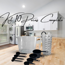 Kit 10, 9, 8 e 4 peças Medidor de cozinha para receitas para confeiteiros e amantes da cozinha