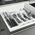 Porta Talheres Organizador De Gaveta De Cozinha Resistente Com 5 Divisórias Suporte Para Talher Durável Versátil Bonito