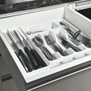 Porta Talheres Organizador De Gaveta De Cozinha Resistente Com 5 Divisórias Suporte Para Talher Durável Versátil Bonito