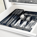 Porta Talheres Organizador De Gaveta De Cozinha Resistente Com 5 Divisórias Suporte Para Talher Durável Versátil Bonito
