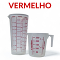 Kit Medidor Culinário Copo 500ml + Jarra 250ml Dosador Para Receitas Líquidos e Alimentos