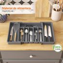 Organizador De Gavetas Ajustável para Cozinha, Utensílios, Talheres, Garfos, Colher, Facas