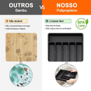 Organizador De Gavetas Ajustável para Cozinha, Utensílios, Talheres, Garfos, Colher, Facas