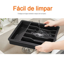 Organizador De Gavetas Ajustável para Cozinha, Utensílios, Talheres, Garfos, Colher, Facas
