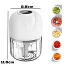 Mini Processador Triturador Sem Fio Elétrico 250ML De Alimentos Para Legumes Alho Gengibre