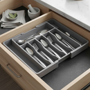 Organizador De Gavetas Ajustável para Cozinha, Utensílios, Talheres, Garfos, Colher, Facas