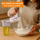 Kit Medidor Culinário Copo 500ml + Jarra 250ml Dosador Para Receitas Líquidos e Alimentos