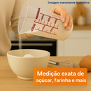 Kit Medidor Culinário Copo 500ml + Jarra 250ml Dosador Para Receitas Líquidos e Alimentos