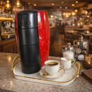 Bandeja Luxo Decorativa com alças Grande Borda Dourada Banheiro Lavabo Multiuso Cantinho do Café