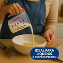 Kit Medidor Culinário Copo 500ml + Jarra 250ml Dosador Para Receitas Líquidos e Alimentos