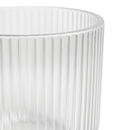 6 Copos de Vidro 450ml Canelado Sofia Elegante Versátil