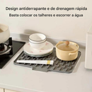Tapete Escorredor de Louça e Descanso de Panela Silicone Pia Antitérmico Antiderrapante